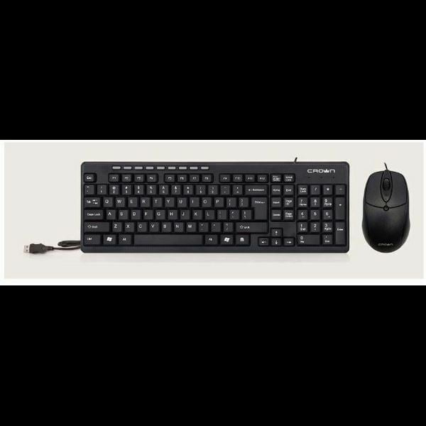 Crown Micro Wired Multimedia Set (Keyboard & Mouse) CMMK-521