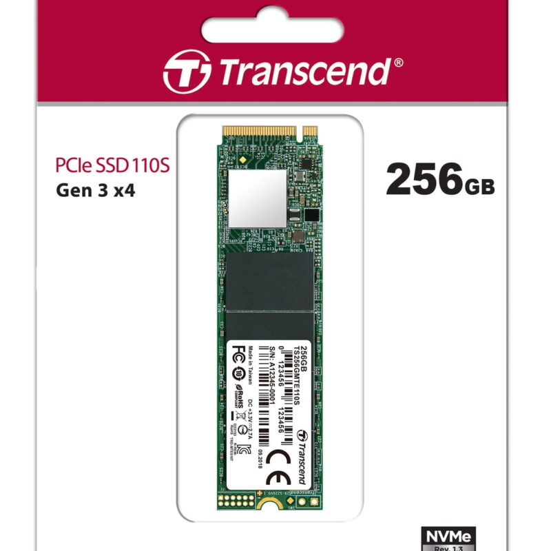 Transcend m.2 NVMe SSD 110S 256GB