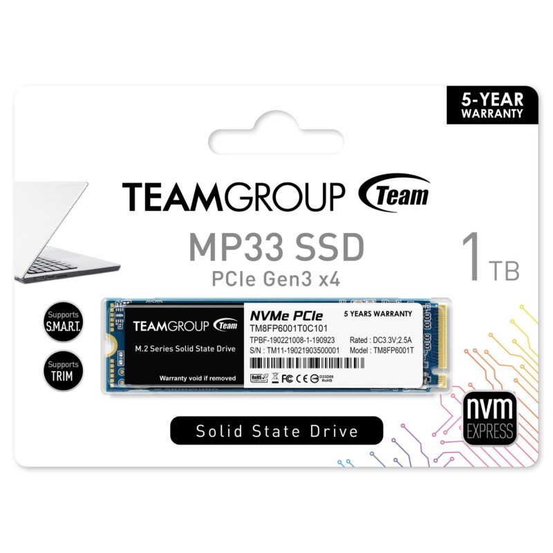 TeamGroup MP33 M.2 NVMe SSD 1TB