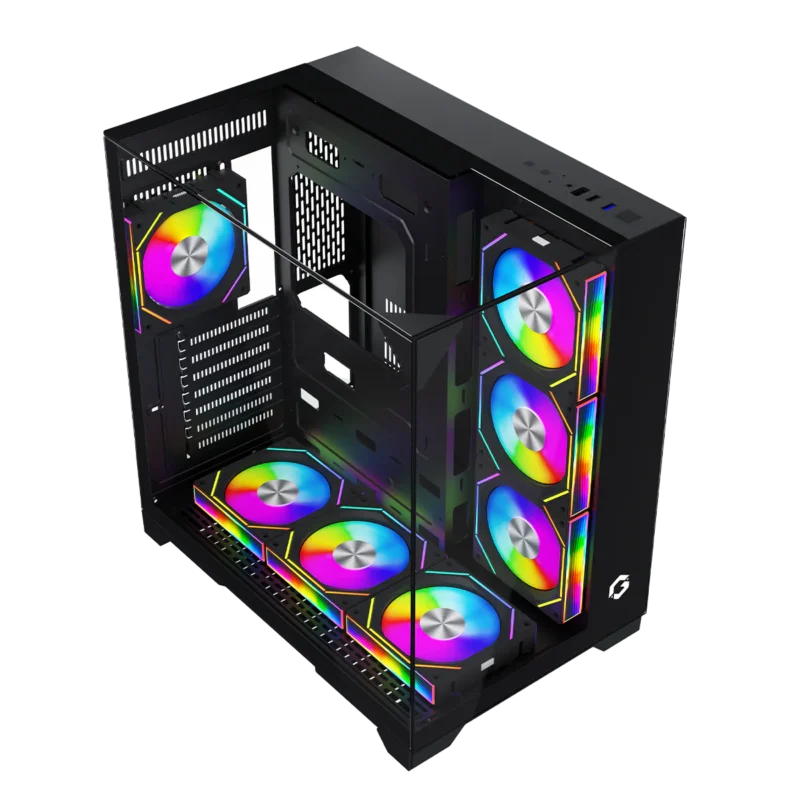 GAMEON Valkyrie I Series Case 7 Fan ARGB - Black - Image 4