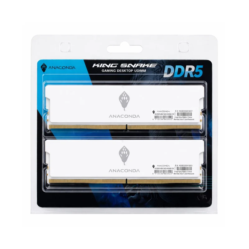 ANACONDA King Snake K5 DDR5 16GB (1x16GB) 6000MHz CL38 - White