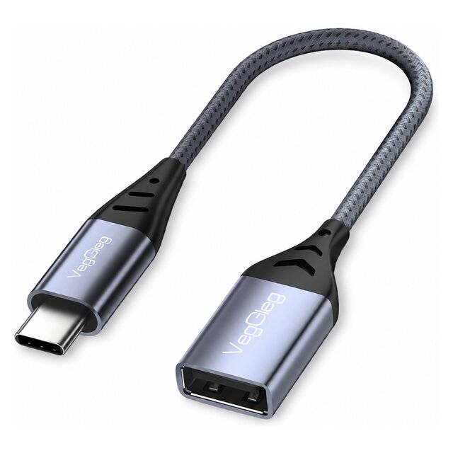 VegGieg V-U351 0.15M USB-C 3.2 To USB Female OTG Adapter