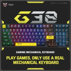 ONIKUMA G38 Three Color Wired Mechanical Keyboard, 98 Keys - Image 2