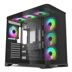 CASE DEMON 392 7Fan ARGB (Blak& White)