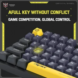 ONIKUMA G38 Three Color Wired Mechanical Keyboard, 98 Keys - Image 3
