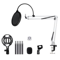 Mic Stand White set + filter