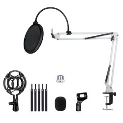 Mic Stand White set + filter