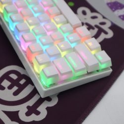 Universal White keyboard Double -layer translucent PBT keycap (104 key) - Image 3