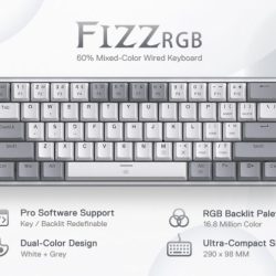 Redragon K617 FIZZ 60% Wired RGB (Arabic) - Image 4